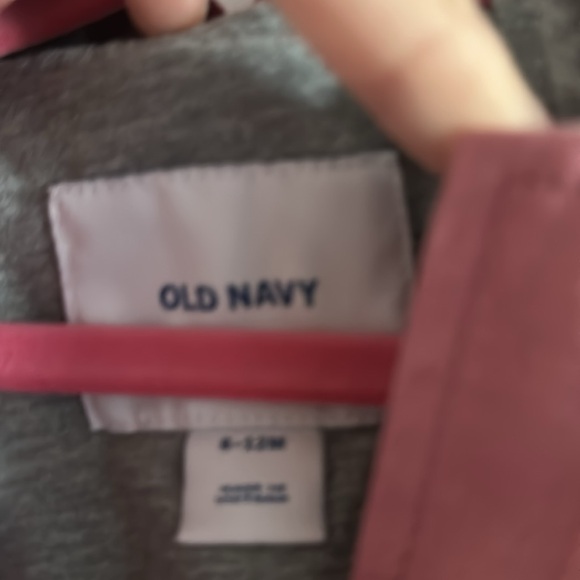 Old Navy Brand Baby Girl Mauve Colored Trench Style Jacket - Size 6-12M - Picture 6 of 8